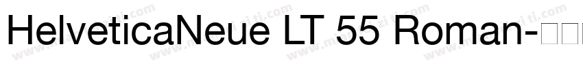 HelveticaNeue LT 55 Roman字体转换